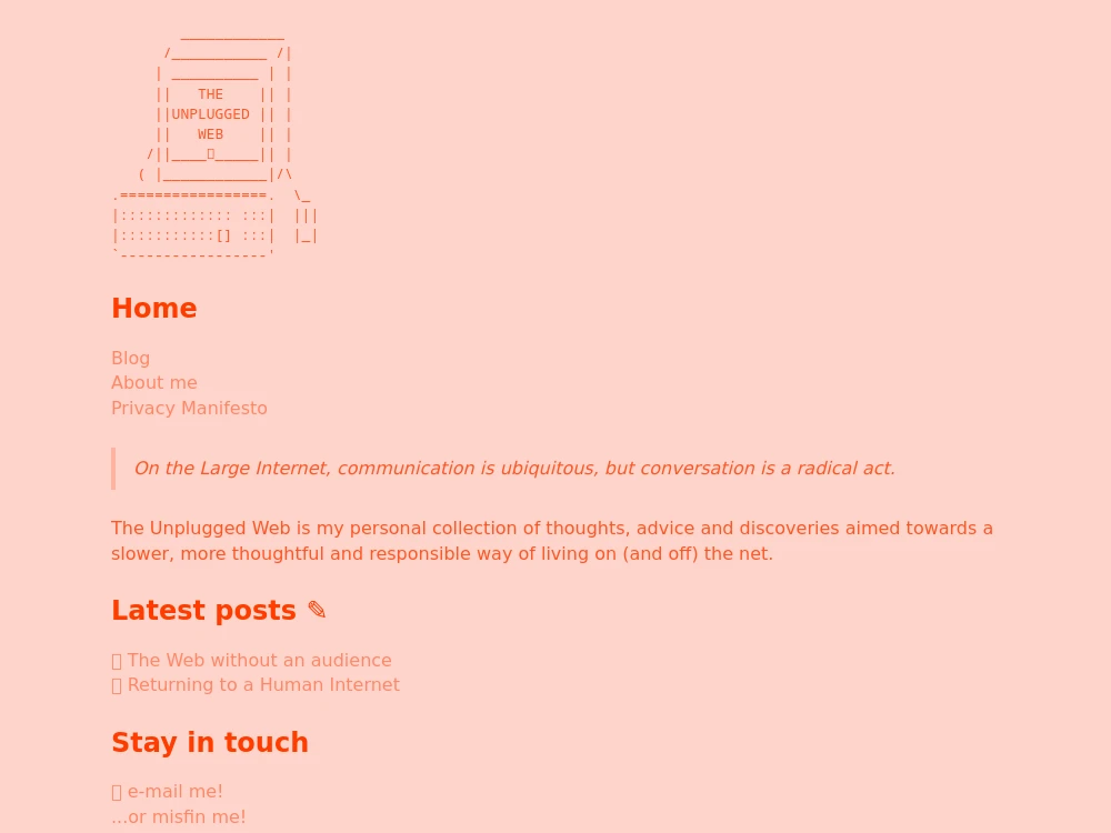 screenshot of dariolob.smol.pub