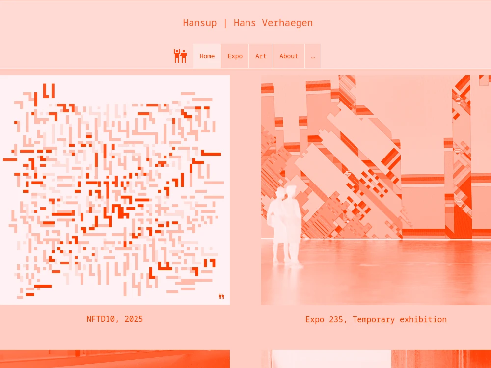 screenshot of hansup.be