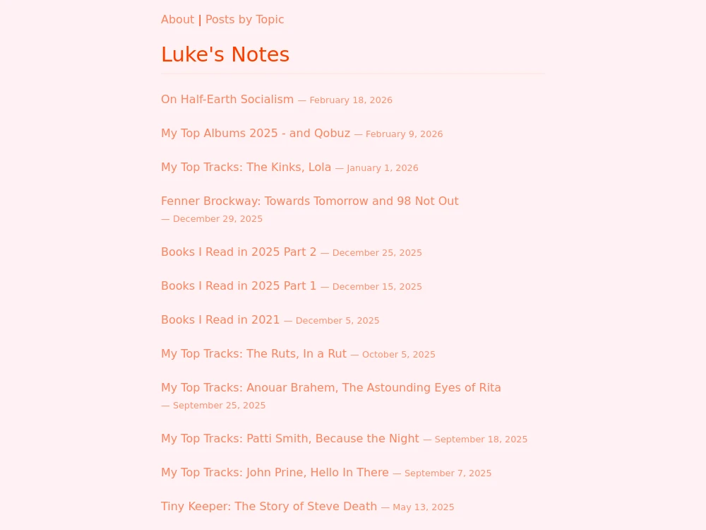 screenshot of lukesnotes.mataroa.blog