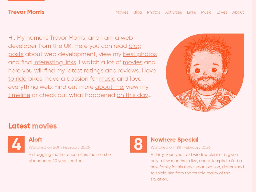 screenshot of www.trovster.com